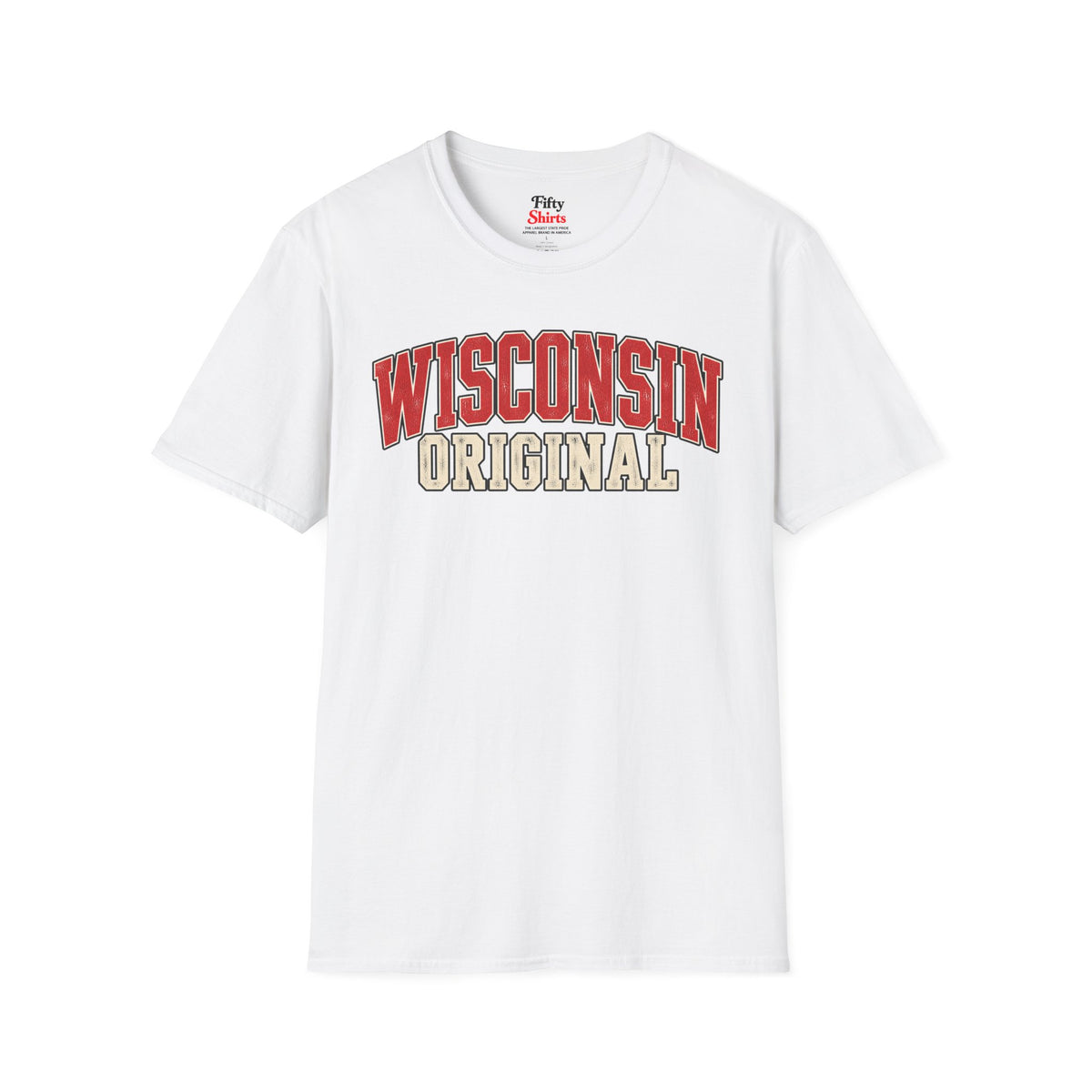Wisconsin Original Unisex Softstyle T Shirt State Name Graphic Tee