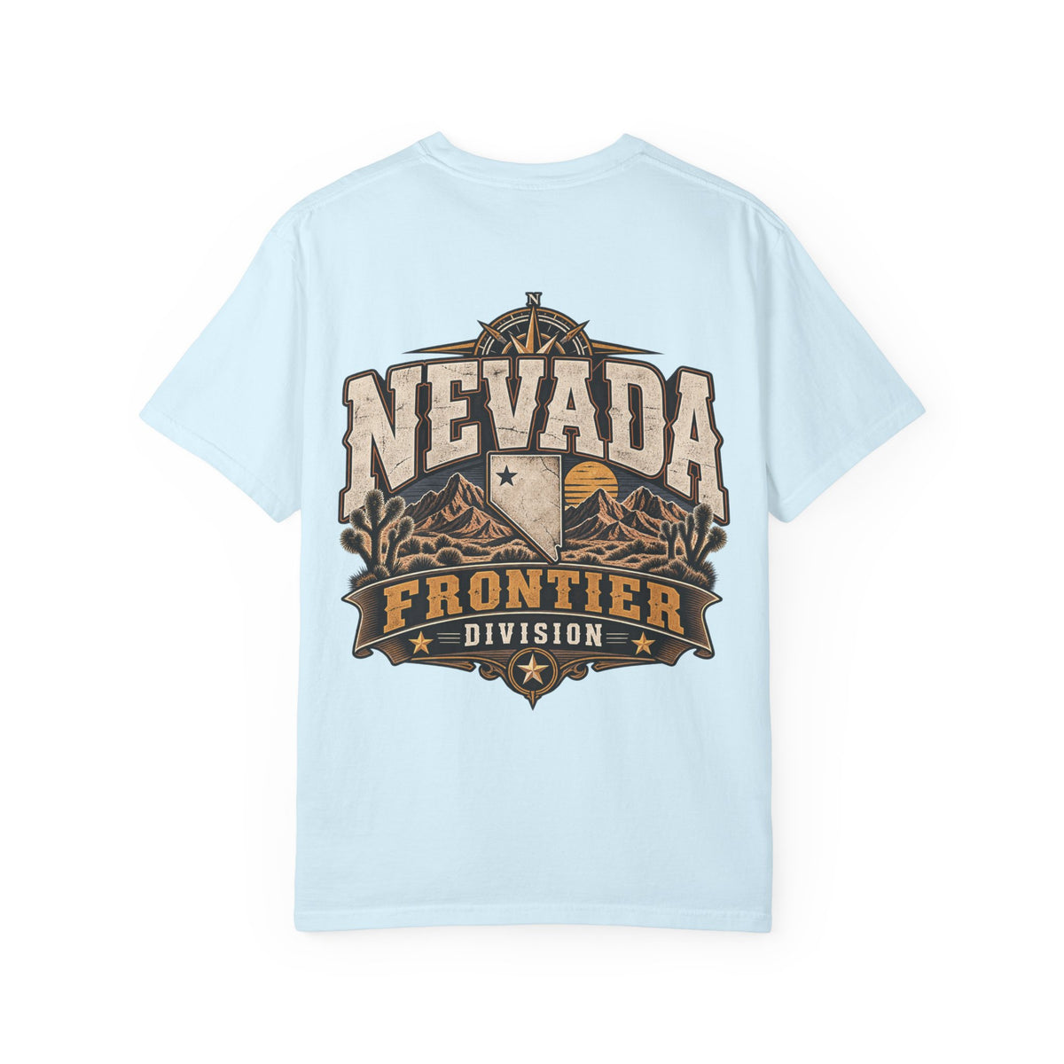 Nevada Frontier Division Unisex Comfort Color 1717 Streetwear Graphic Tee