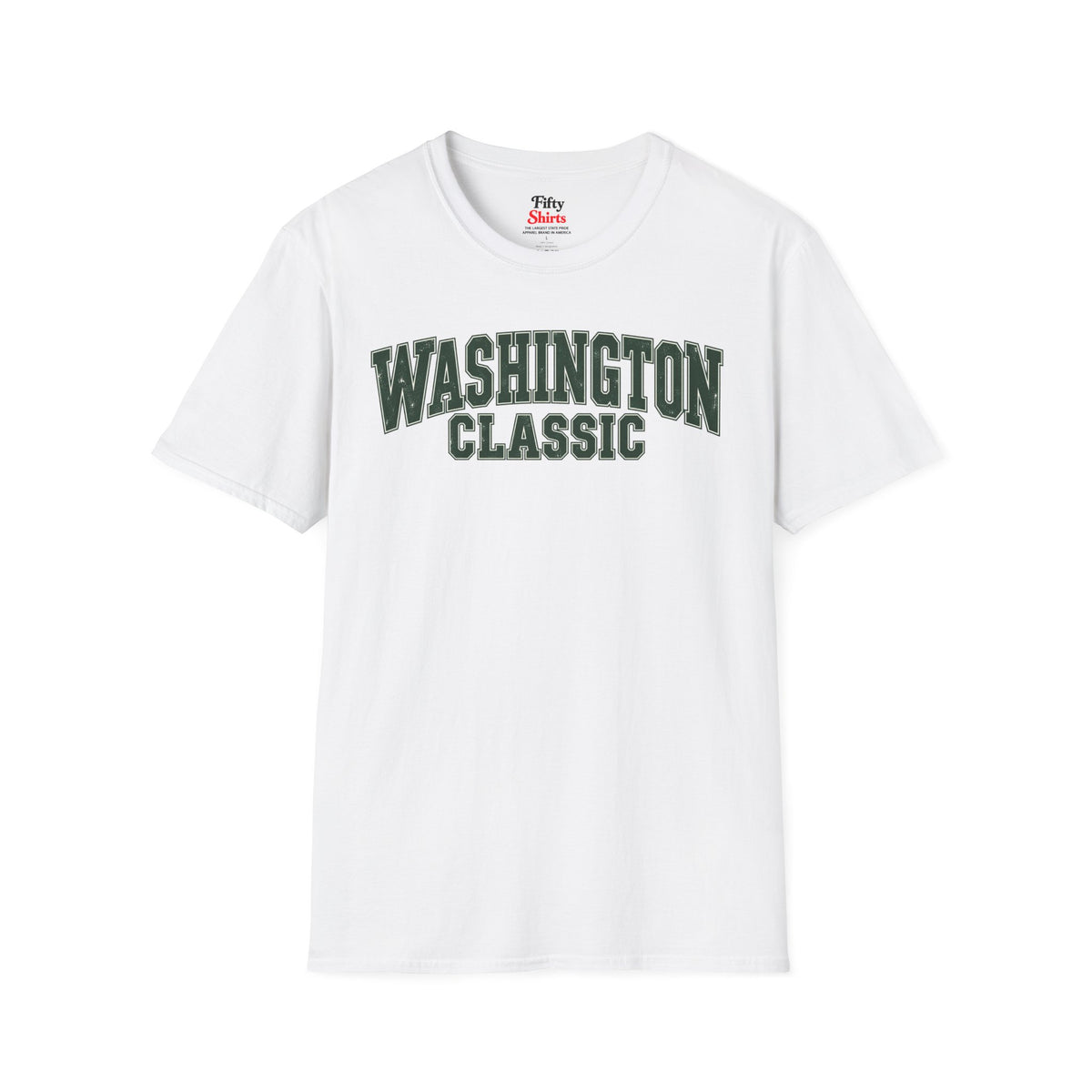 Washington Classic Unisex Softstyle T Shirt State Name Graphic Tee
