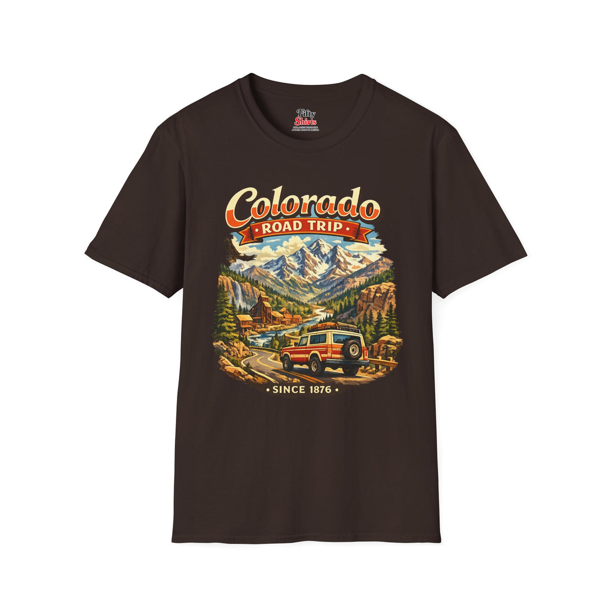 Colorado Road Trip Unisex Softstyle T Shirt State Pride Graphic Tee Collections FS03
