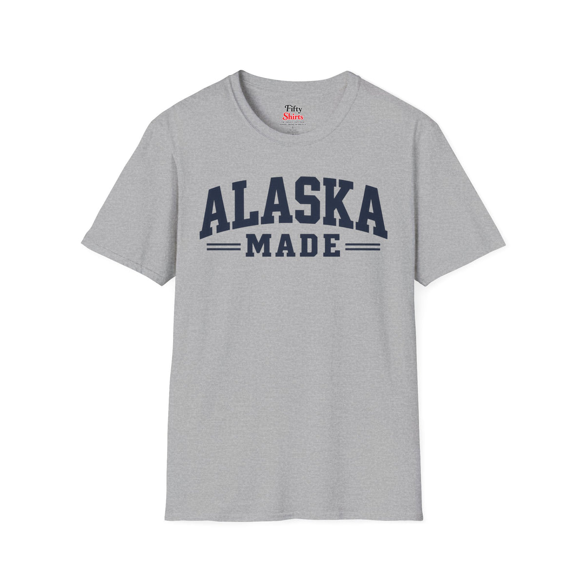 Alaska Made Unisex Softstyle T Shirt State Name Graphic Tee