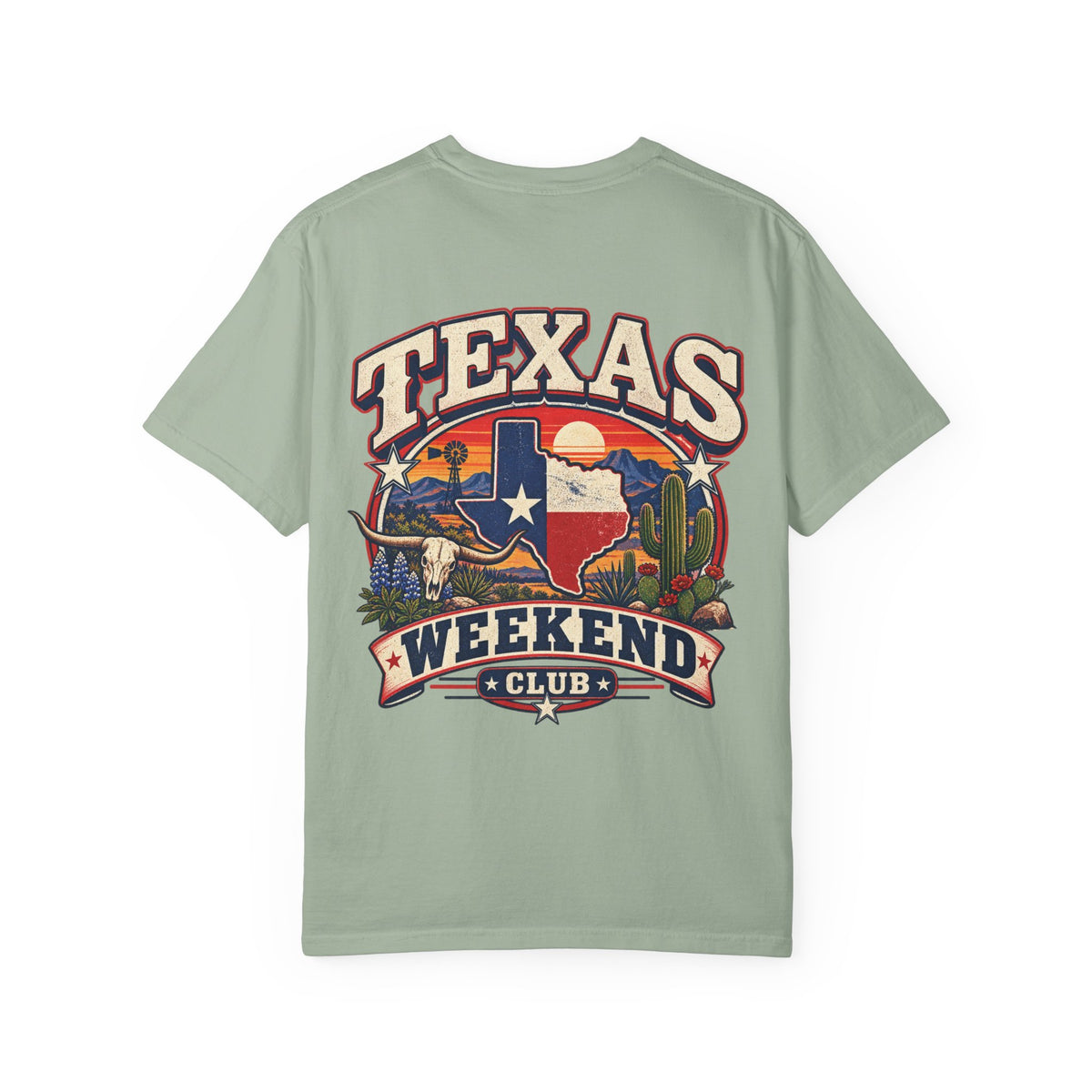 Texas Weekend Club Unisex Comfort Color 1717 Streetwear Graphic Tee