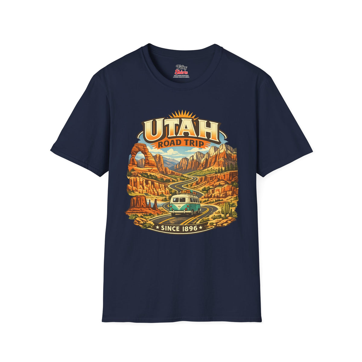 Utah Road Trip Unisex Softstyle T Shirt State Pride Graphic Tee Collections FS03