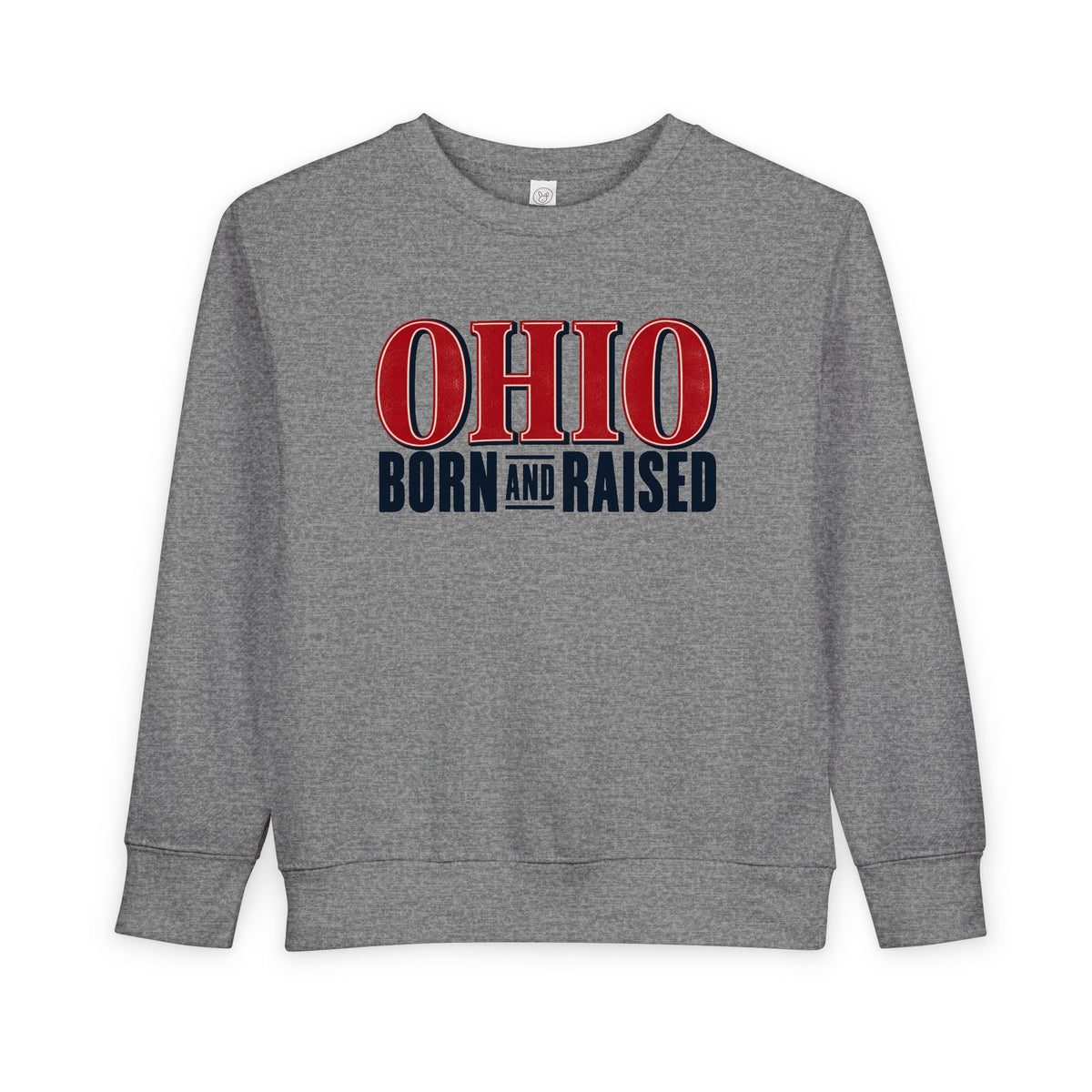 Ohio Born and Raised Premium Heritage Unisex Toddler Sweatshirt