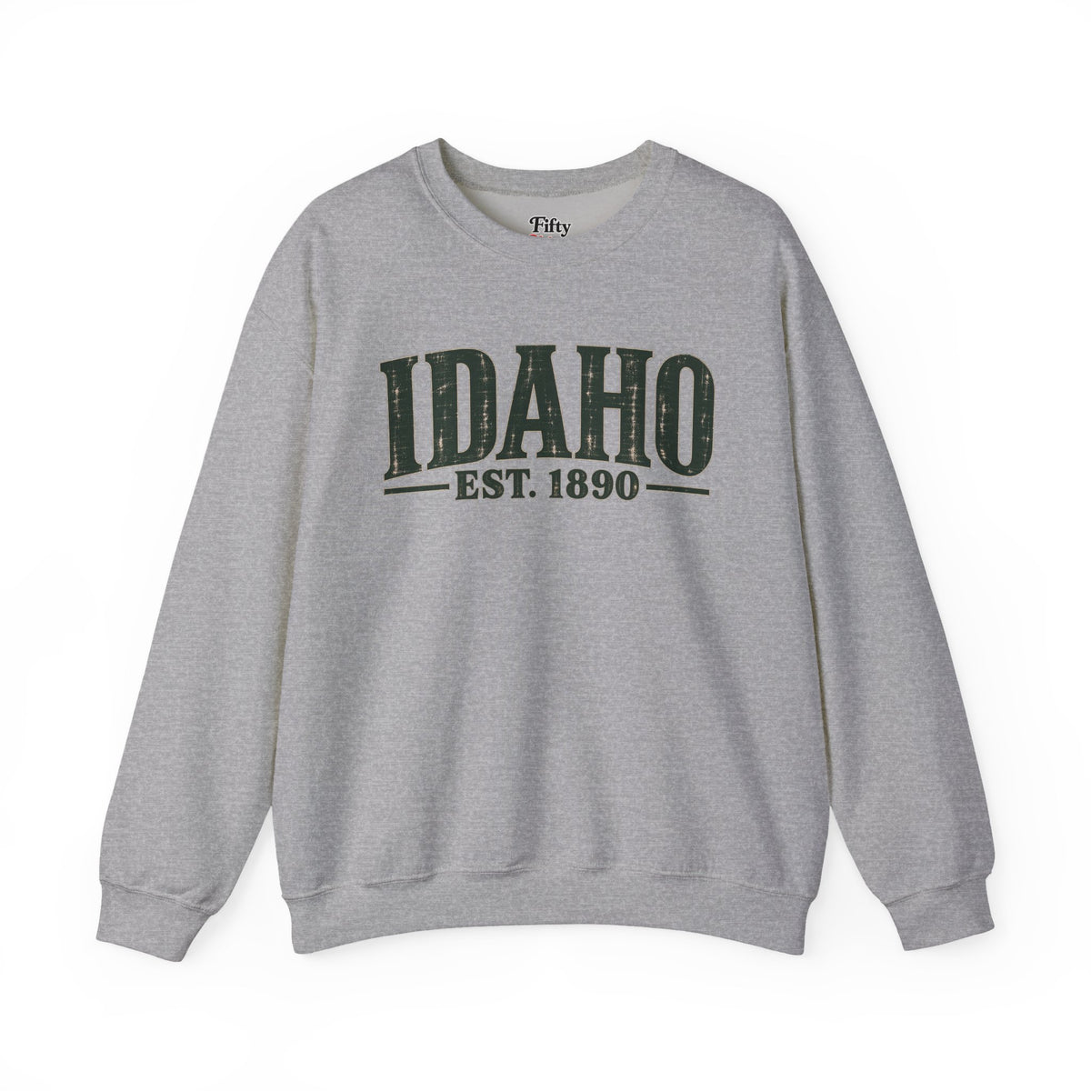 Idaho Est 1890 Unisex Crewneck Sweatshirt State Name Graphic
