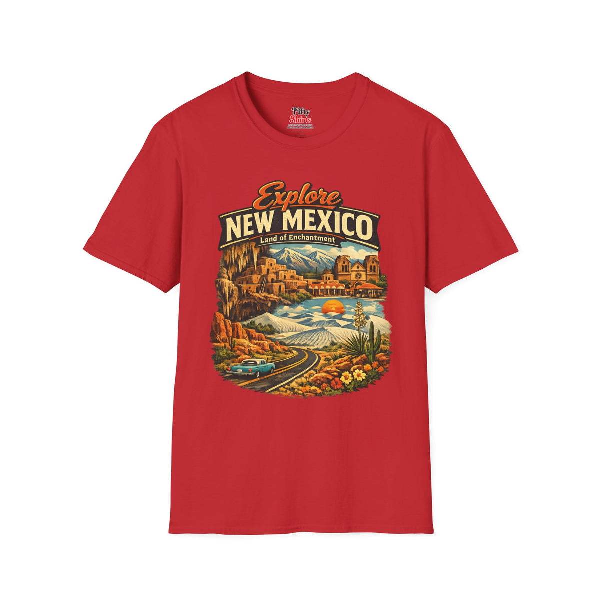 Explore New Mexico Unisex Softstyle T Shirt State Pride Graphic Tee Collections FS03