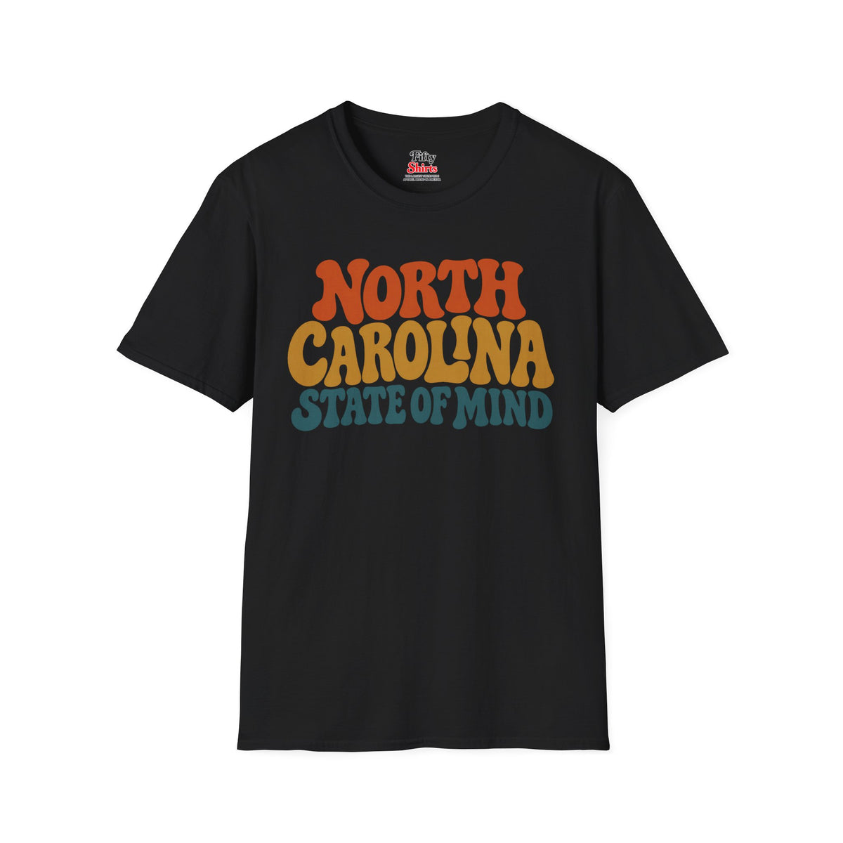 North Carolina State Of Mind Unisex Softstyle T Shirt State Name Graphic Tee