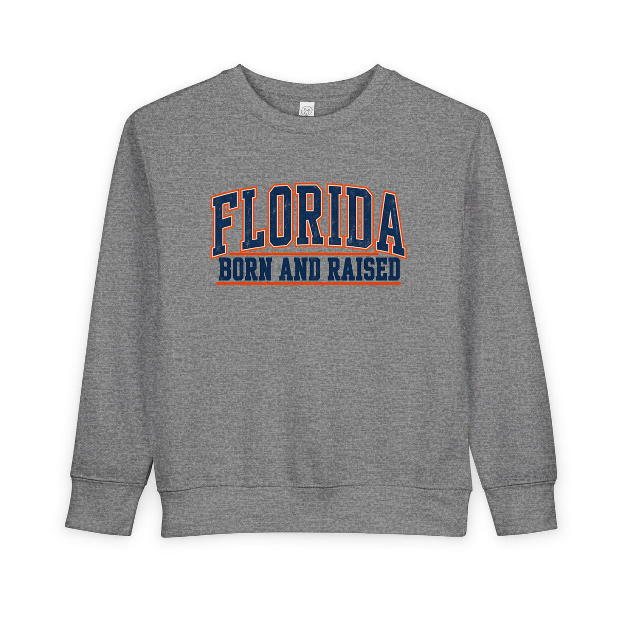Florida Born and Raised Old-School Athletic Unisex Toddler Sweatshirt