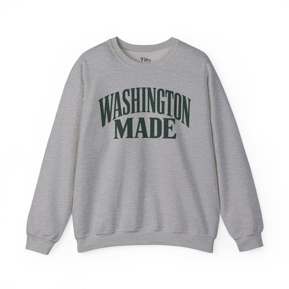 Washington Made Unisex Crewneck Sweatshirt State Name Graphic