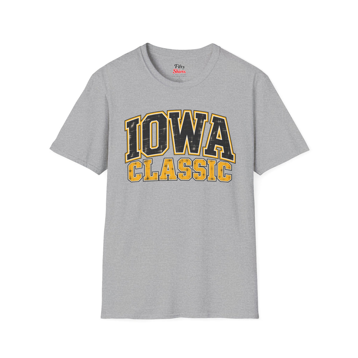 Iowa Classic Unisex Softstyle T Shirt State Name Graphic Tee