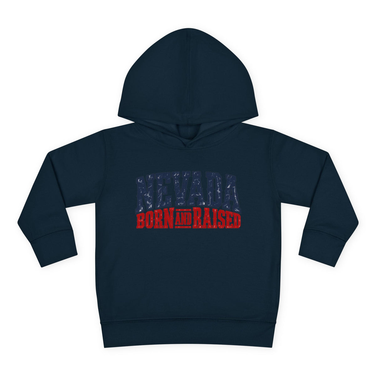 Nevada Born and Raised Rugged Western Unisex Toddler Pullover Fleece Hoodie