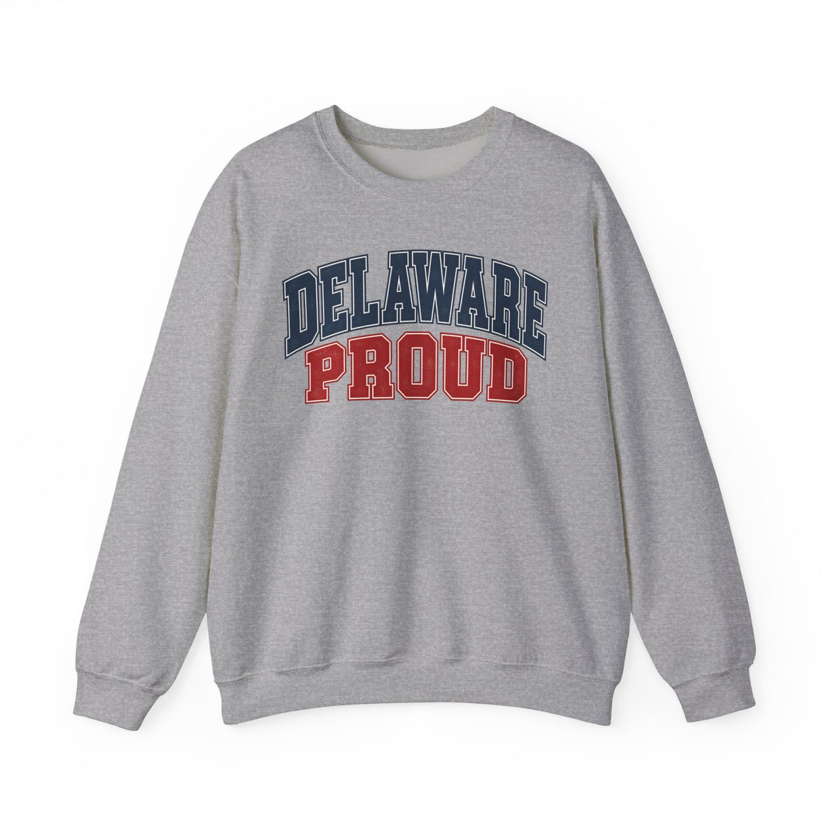 Delaware Proud Unisex Crewneck Sweatshirt State Name Graphic