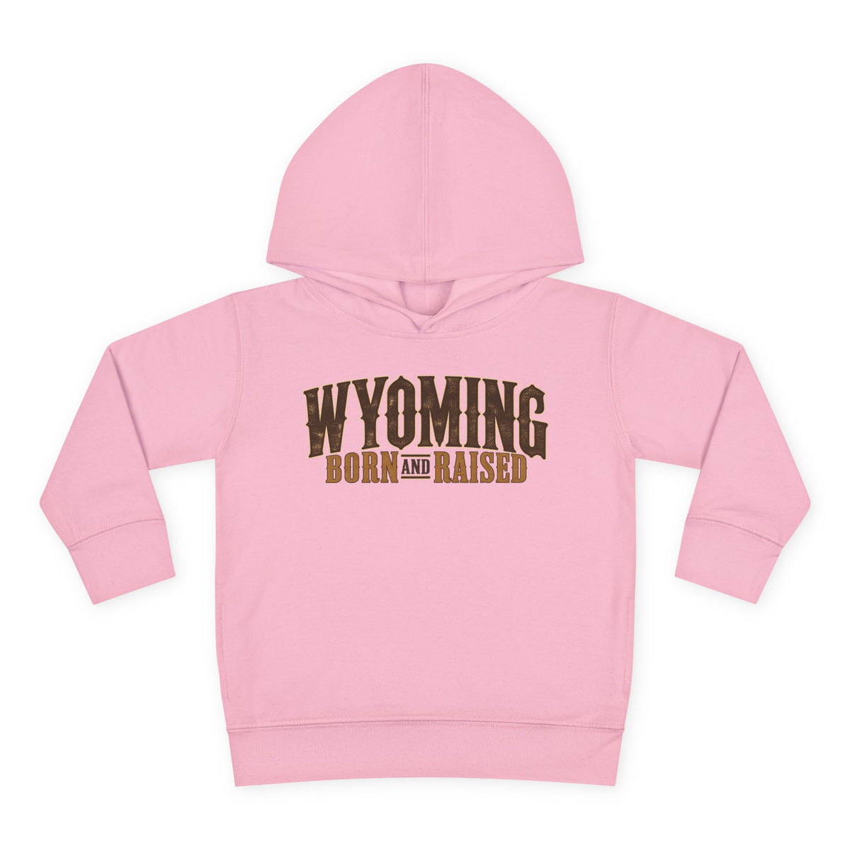 Wyoming Born and Raised Premium Ranch Heritage Unisex Toddler Pullover Fleece Hoodie