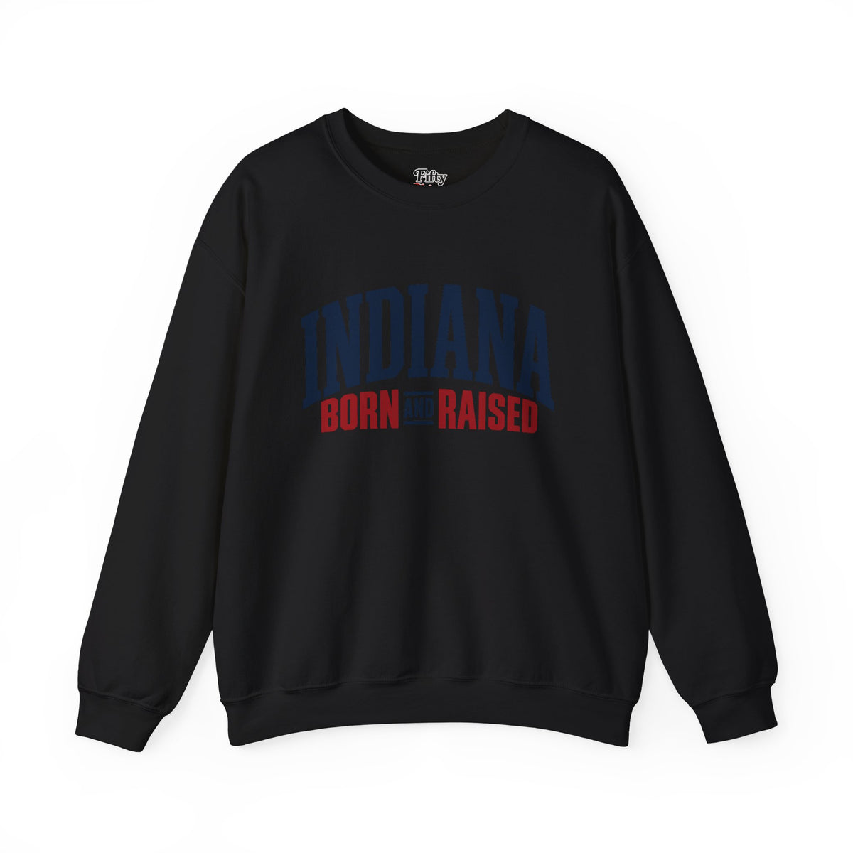 Indiana Born and Raised Premium Heritage Unisex Sweatshirt Graphic