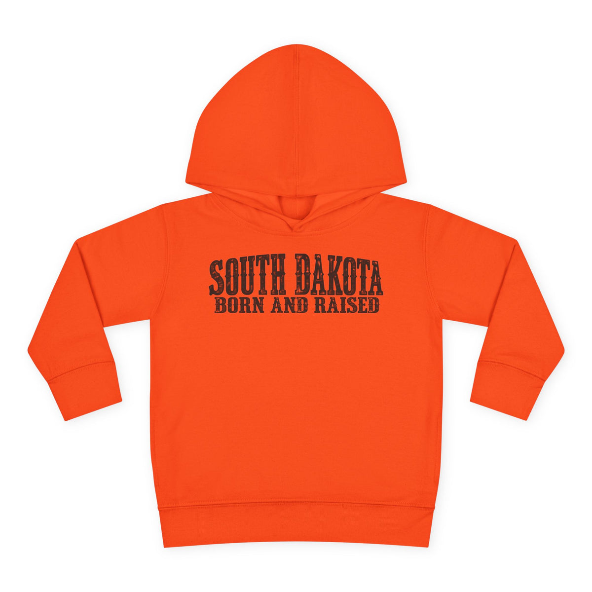 South Dakota Born and Raised Western Heritage Unisex Toddler Pullover Fleece Hoodie