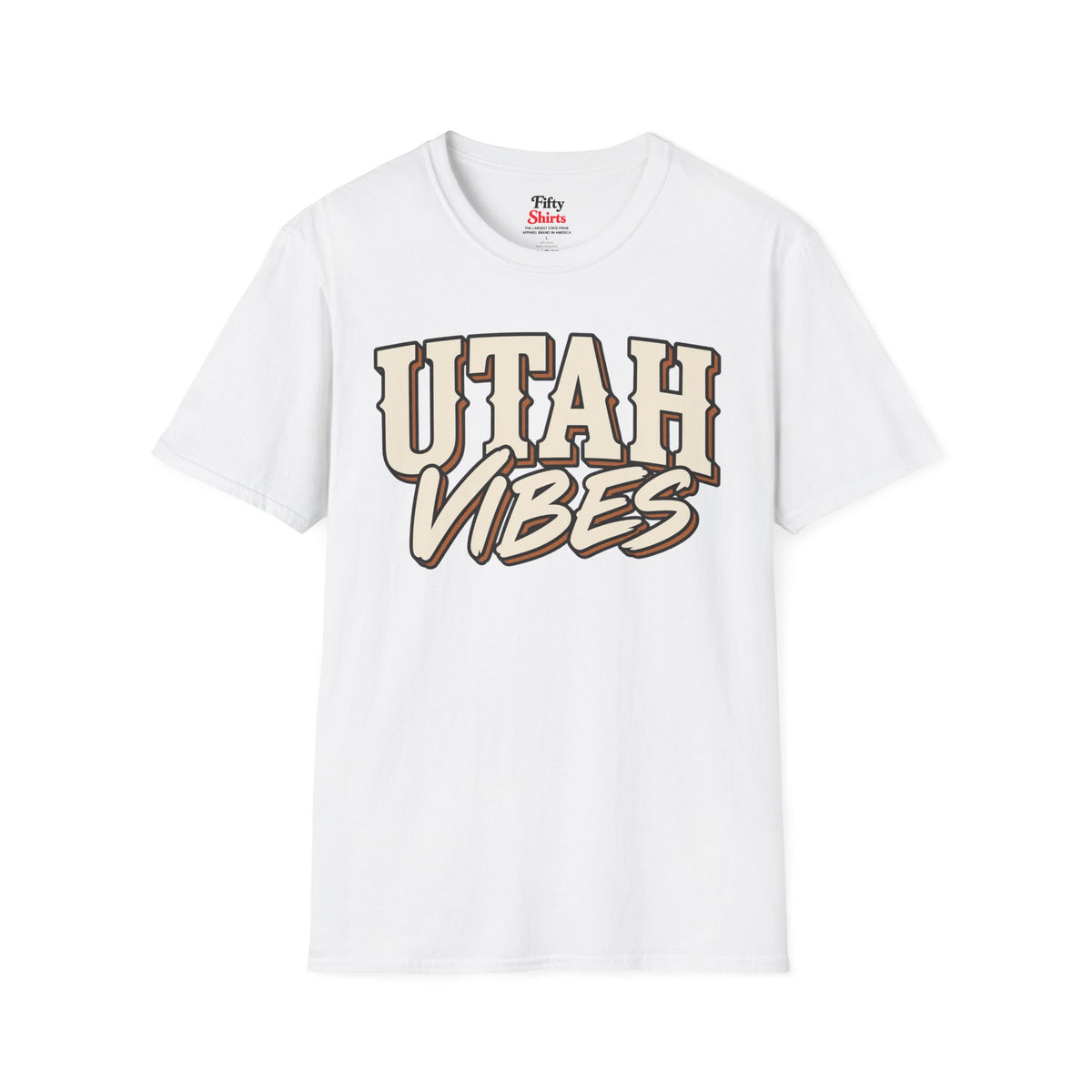 Utah Vibes Unisex Softstyle T Shirt State Name Graphic Tee
