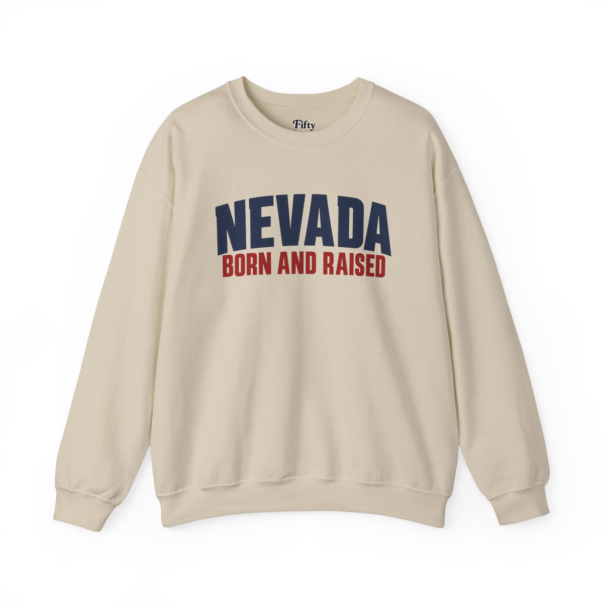 Nevada Born and Raised Minimal Heritage Unisex Sweatshirt Graphic