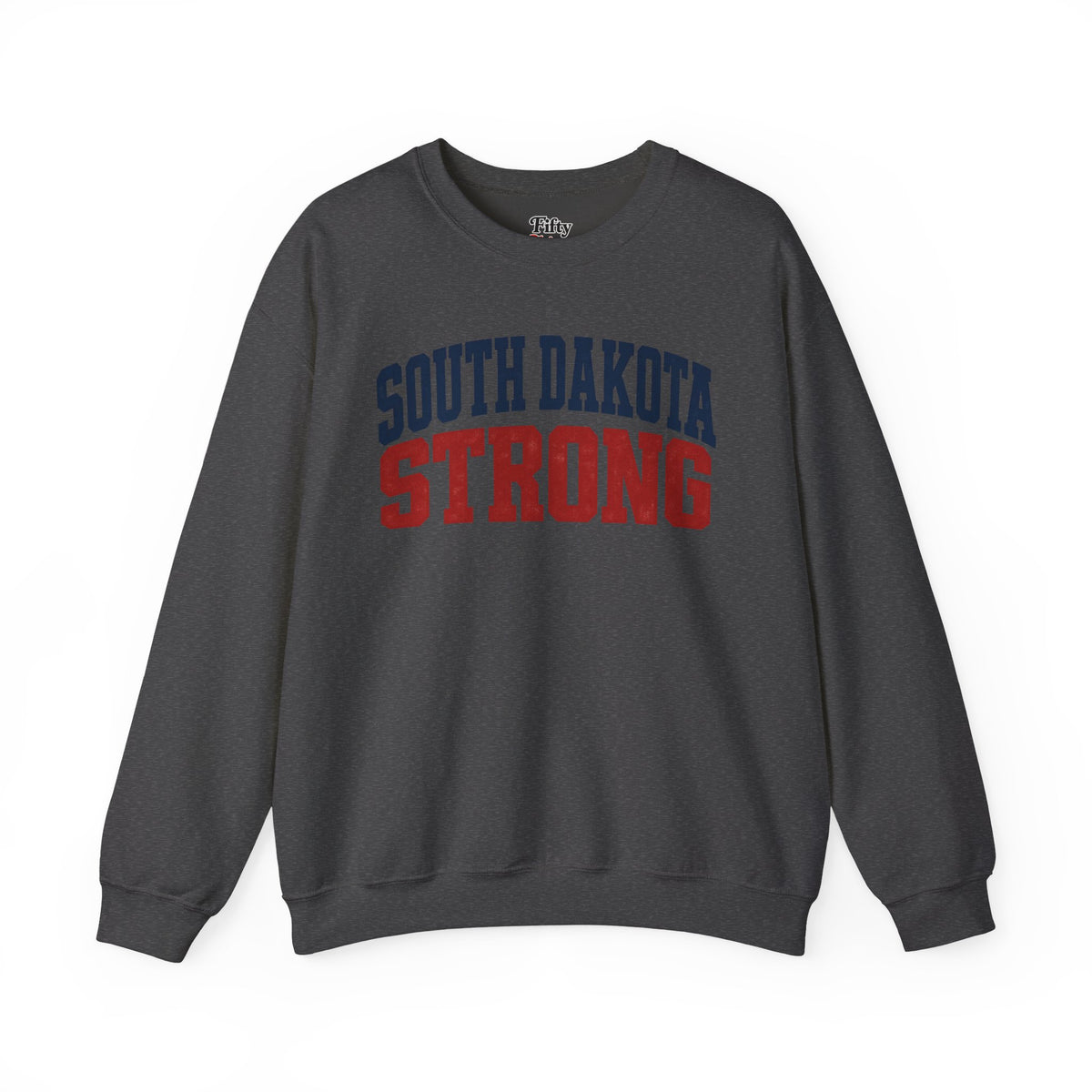 South Dakota Strong Unisex Crewneck Sweatshirt State Name Graphic
