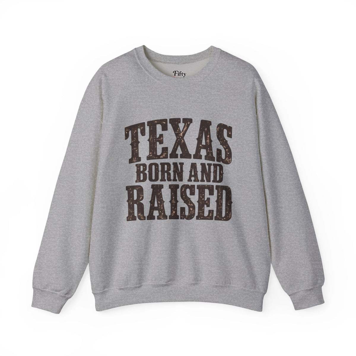 Texas Born and Raised Vintage Western Unisex Sweatshirt Graphic