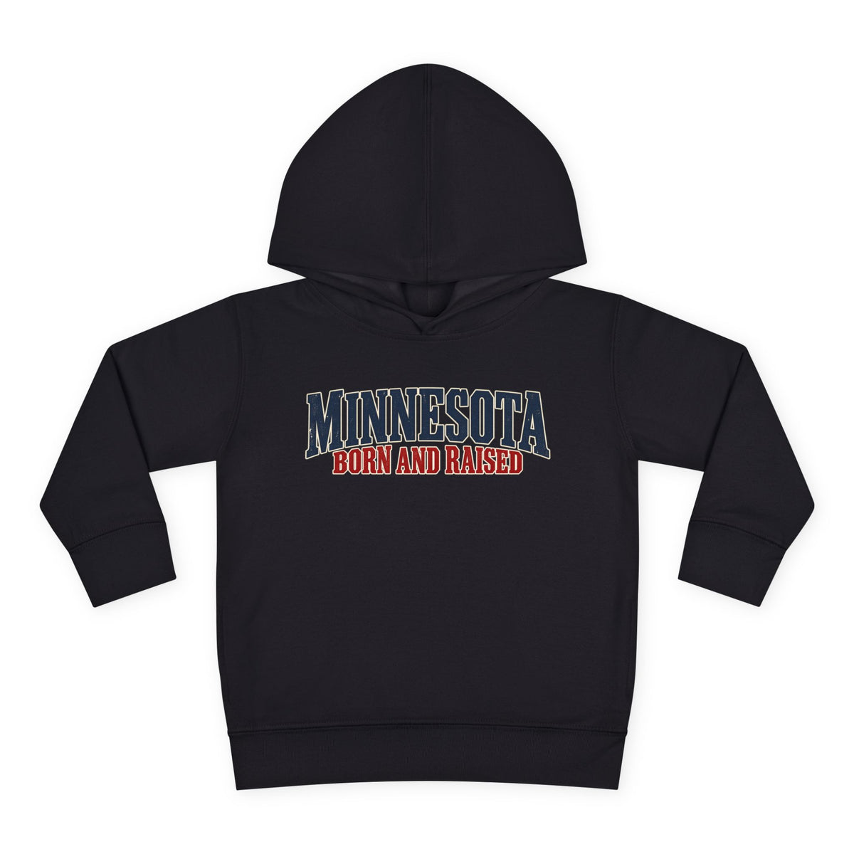 Minnesota Born and Raised Premium Northwoods Unisex Toddler Pullover Fleece Hoodie
