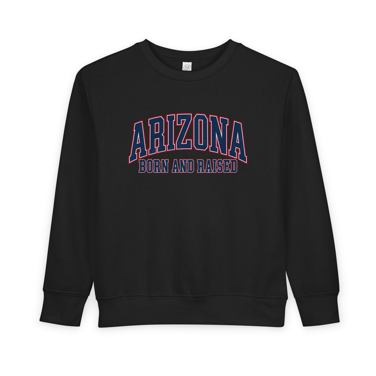 Arizona Born and Raised Classic Collegiate Unisex Toddler Sweatshirt