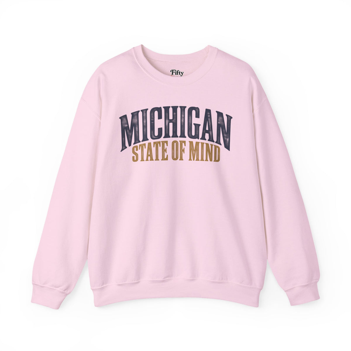Michigan State of Mind Unisex Crewneck Sweatshirt State Name Graphic