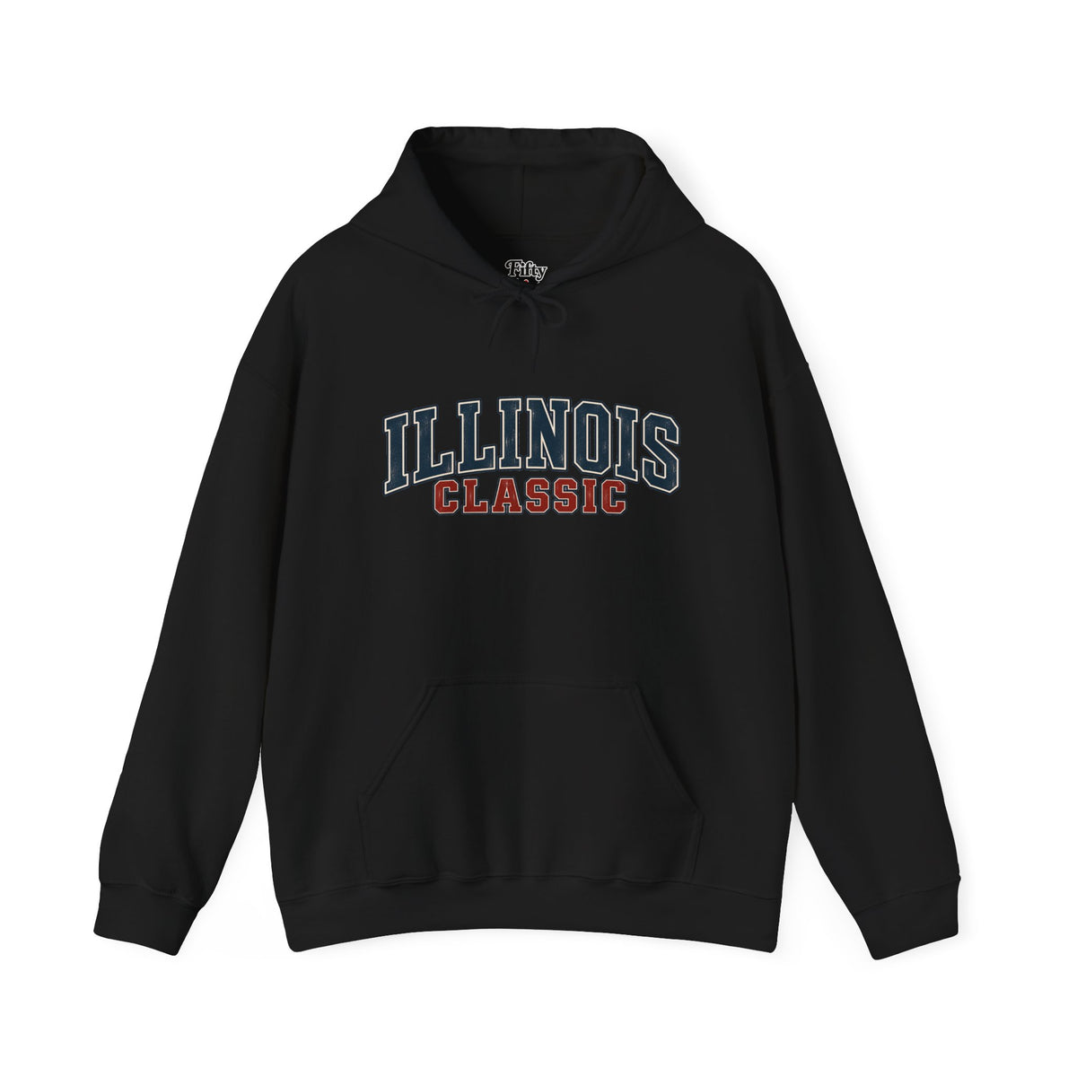 Illinois Classic Unisex Hoodie State Name Graphic