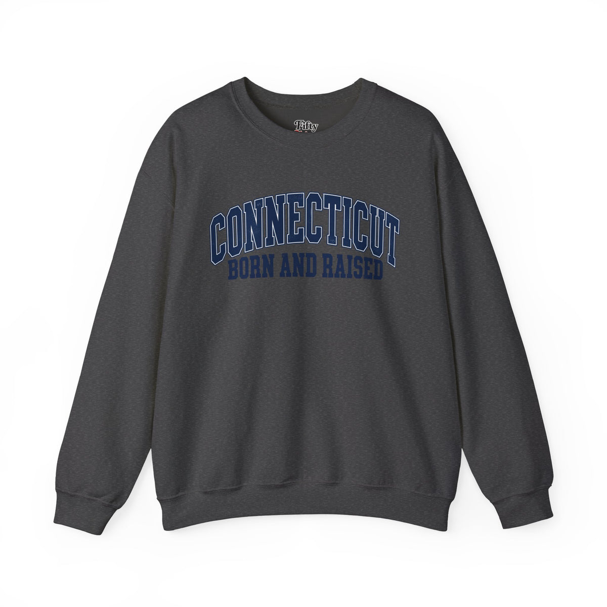 Connecticut Born and Raised Vintage Athletic Heritage Unisex Sweatshirt Graphic