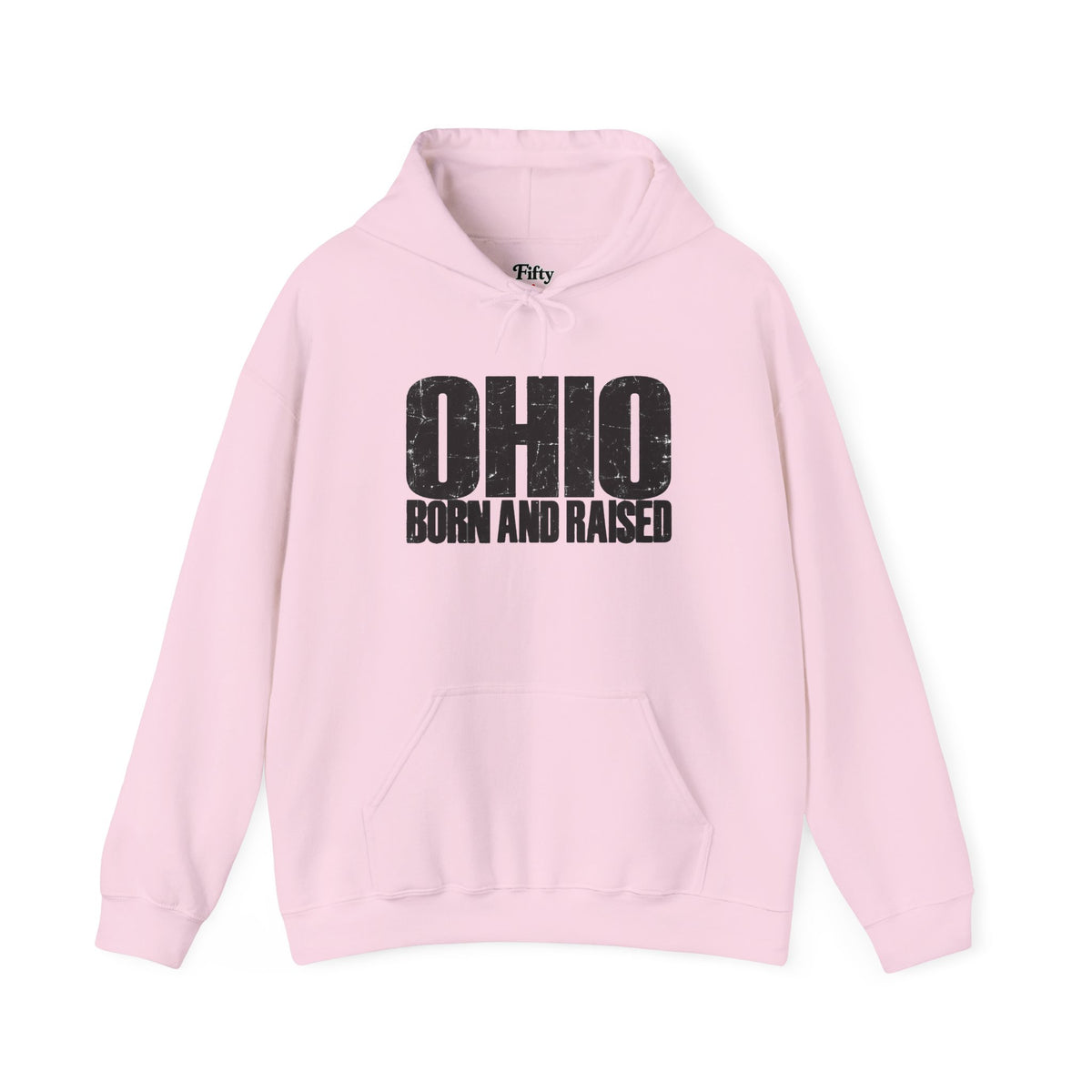 Ohio Born and Raised Modern Midwest Streetwear Unisex Hoodie Graphic