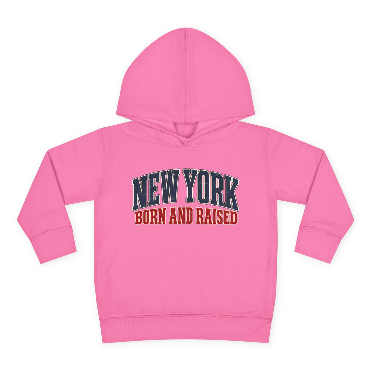 New York Born and Raised Classic Heritage Unisex Toddler Pullover Fleece Hoodie Graphic