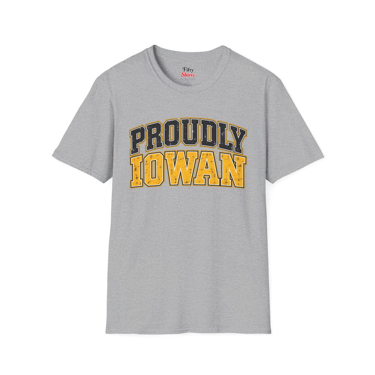 Proudly Iowan Iowa Unisex Softstyle T Shirt State Name Graphic Tee