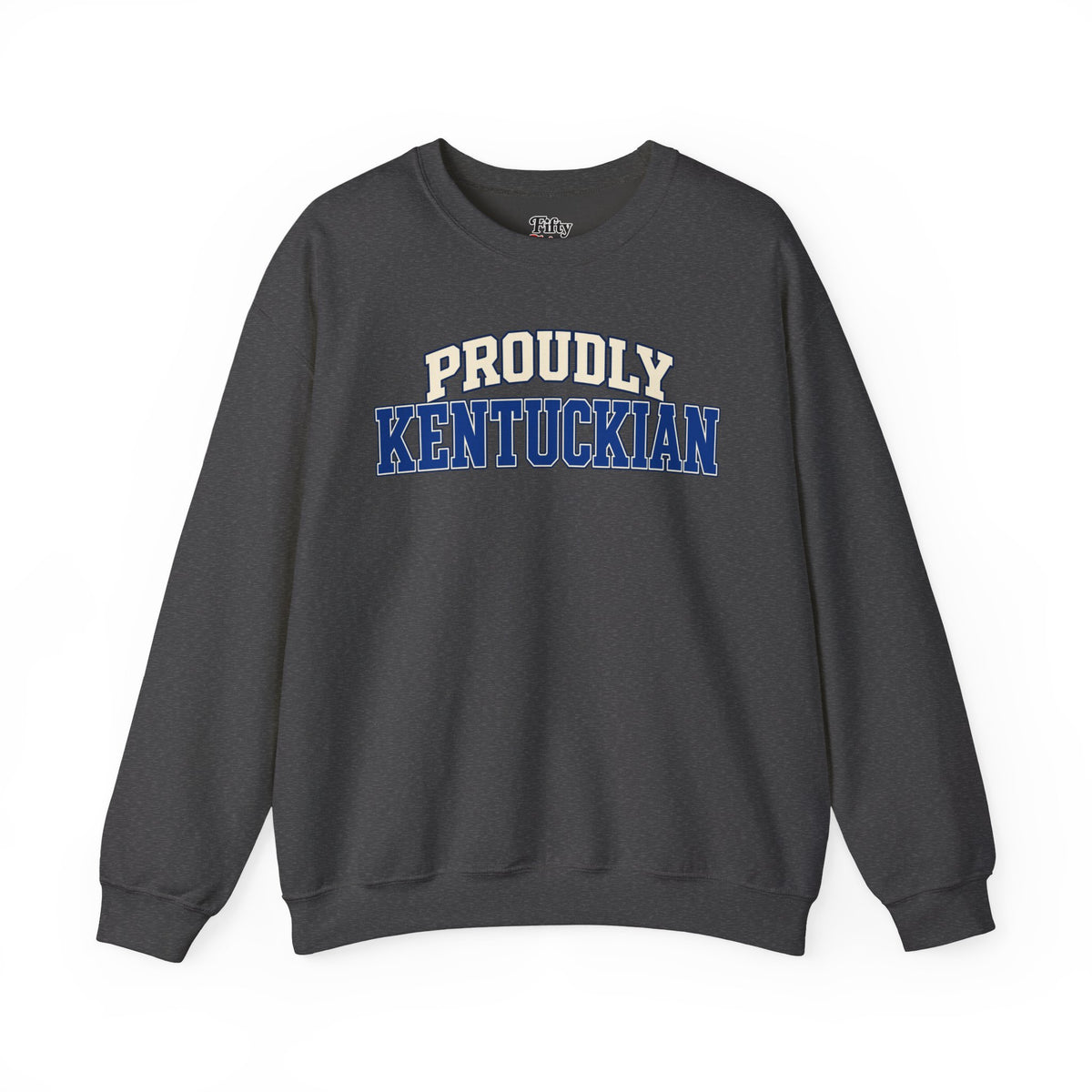 Proudly Kentuckian Kentucky Unisex Crewneck Sweatshirt State Name Graphic
