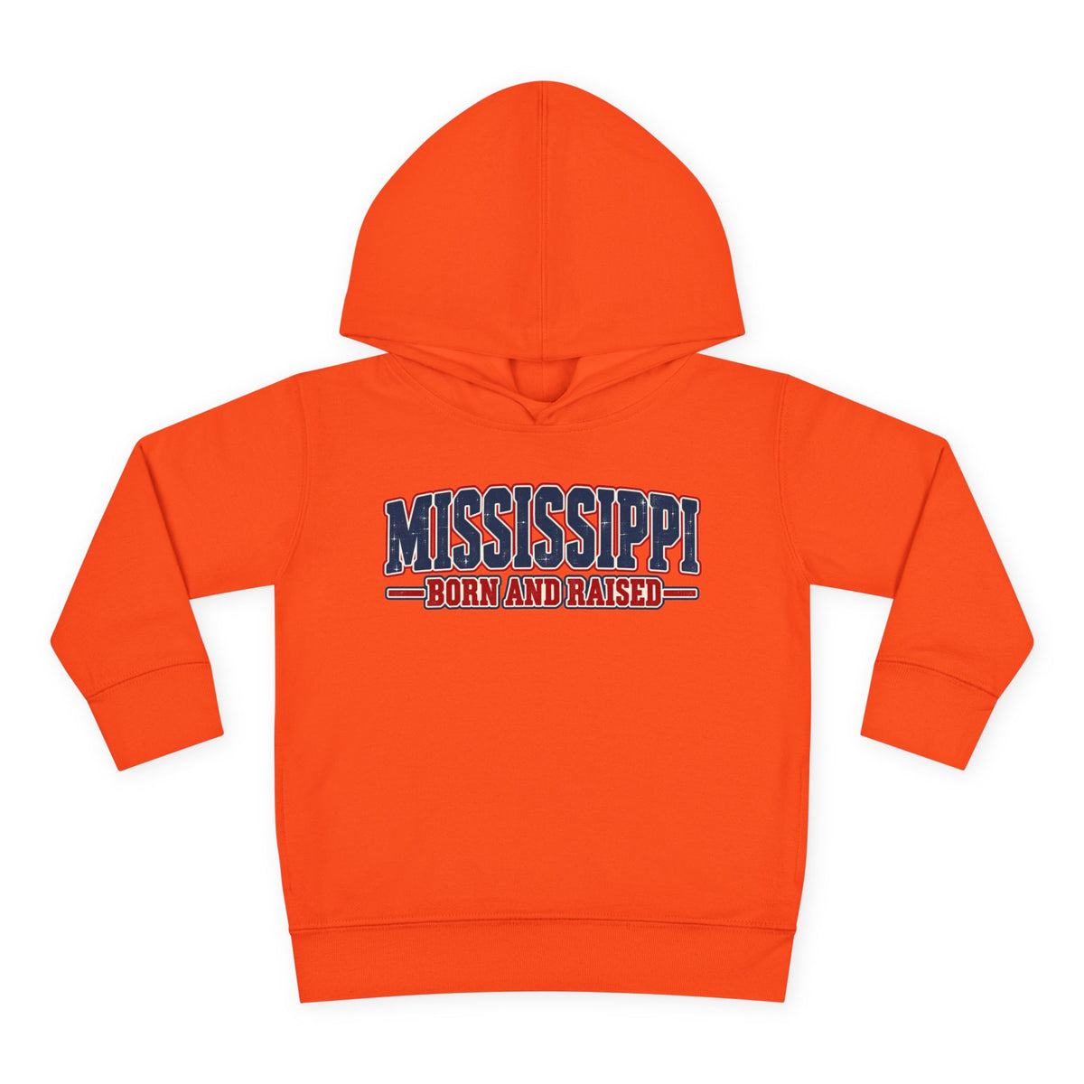 Mississippi Born and Raised Old-School Sign Unisex Toddler Pullover Fleece Hoodie