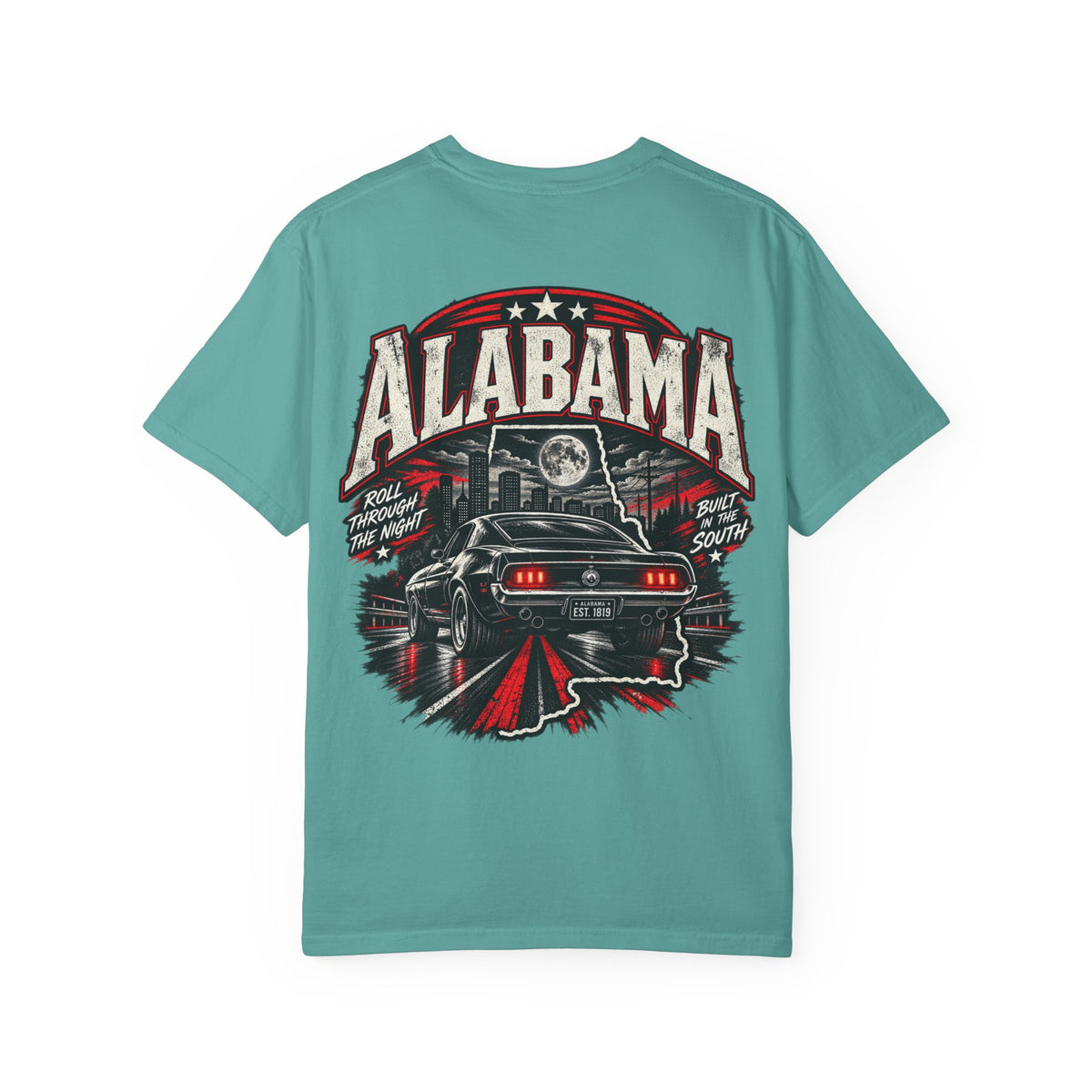 Alabama Night Drive Unisex Comfort Color 1717 Streetwear Graphic Tee