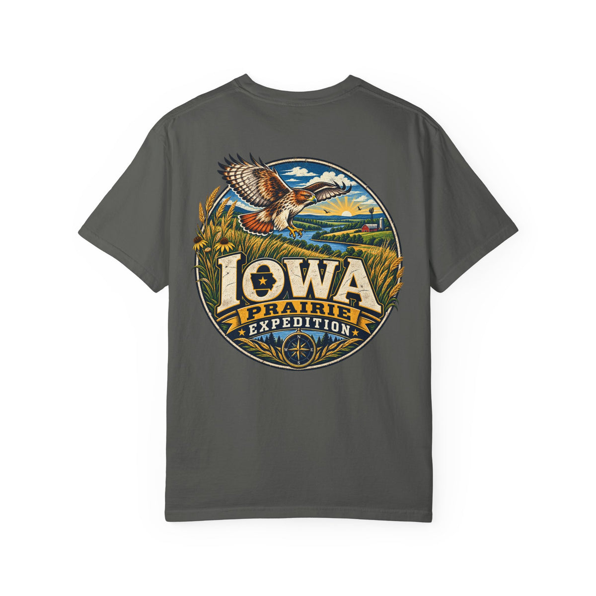 Iowa Prairie Expedition Unisex Comfort Color 1717 Streetwear Graphic Tee
