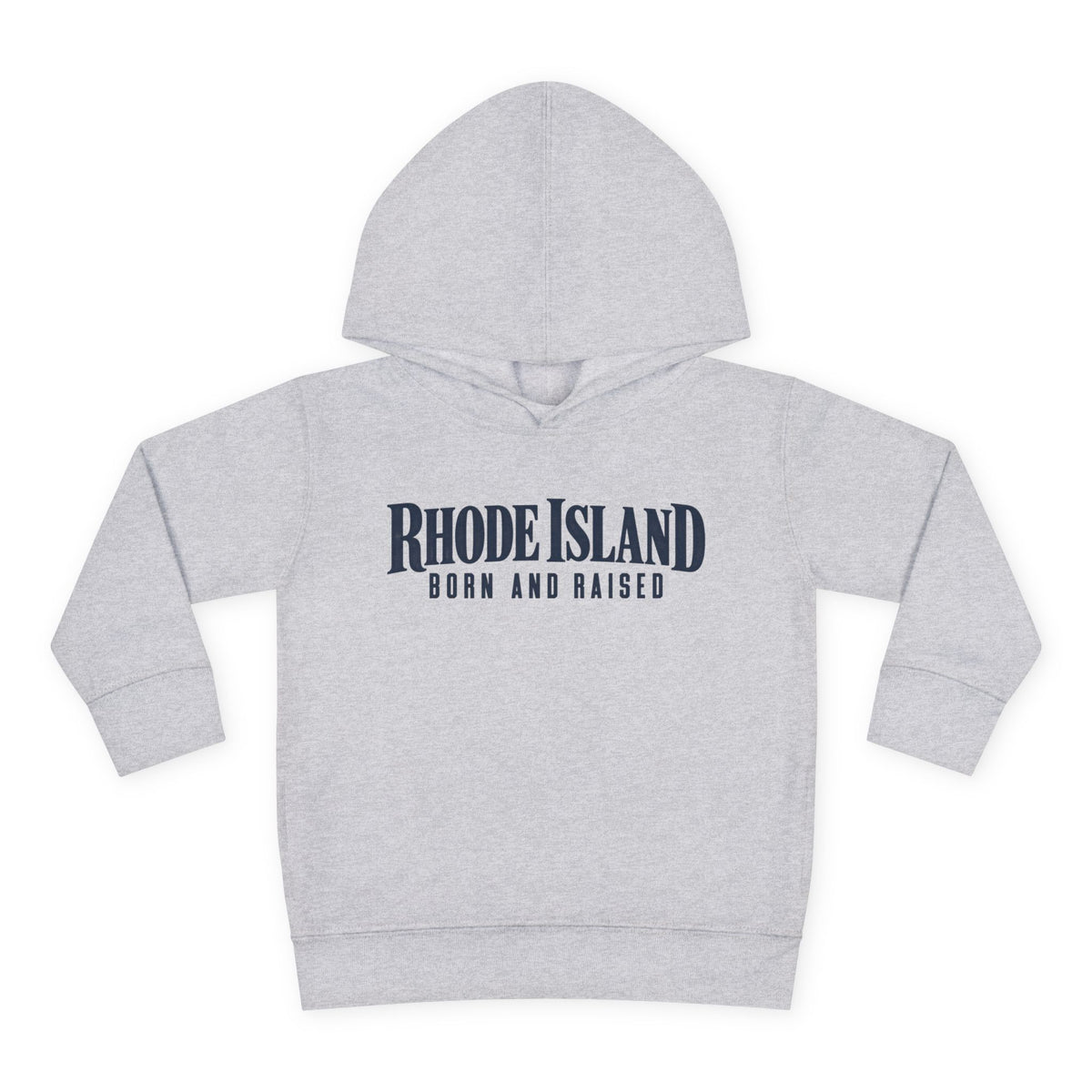 Rhode Island Born and Raised Premium Heritage Unisex Toddler Pullover Fleece Hoodie