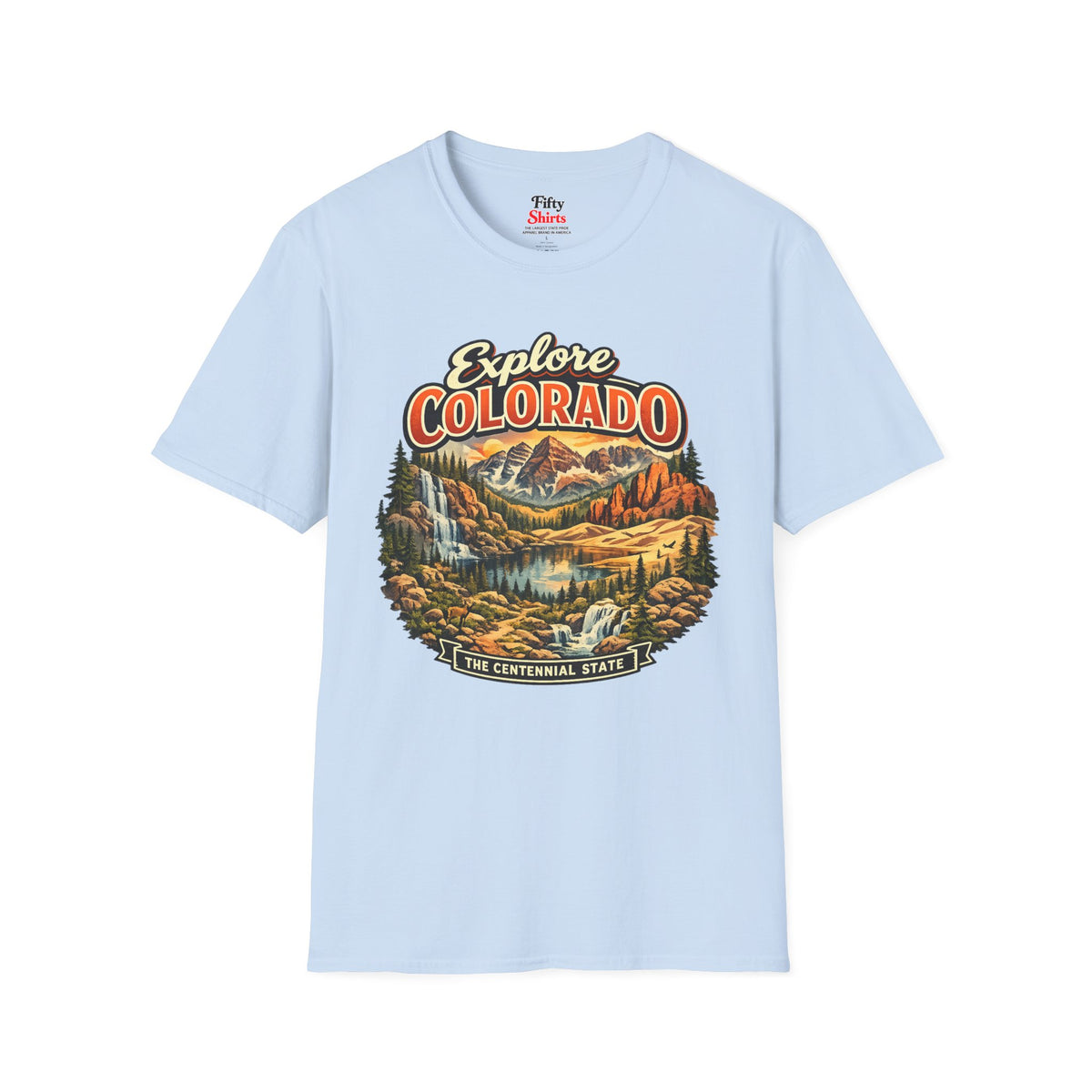 Explore Colorado Unisex Softstyle T Shirt State Pride Graphic Tee Collections FS03