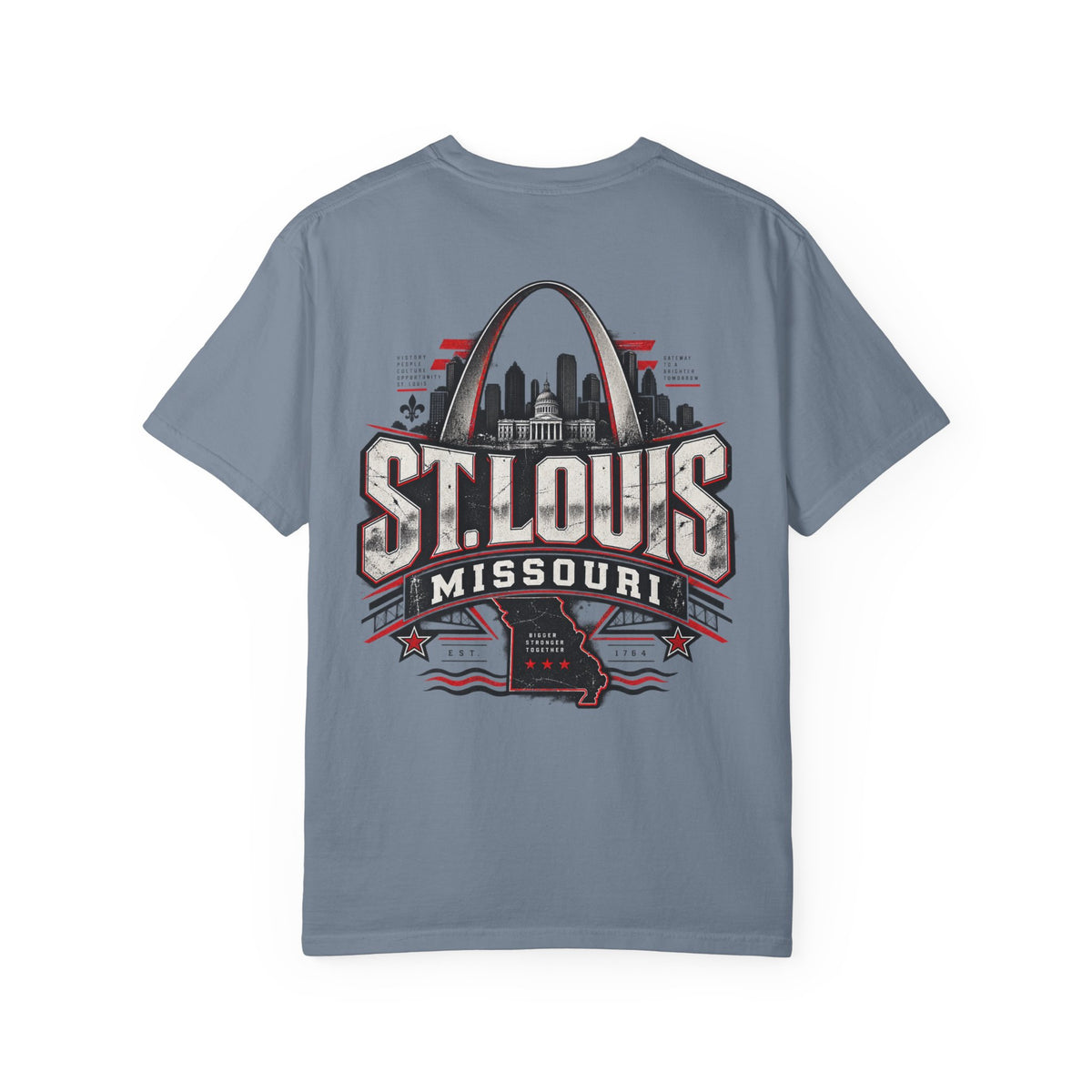 St. Louis Missouri Unisex Comfort Color 1717 Streetwear Graphic Tee
