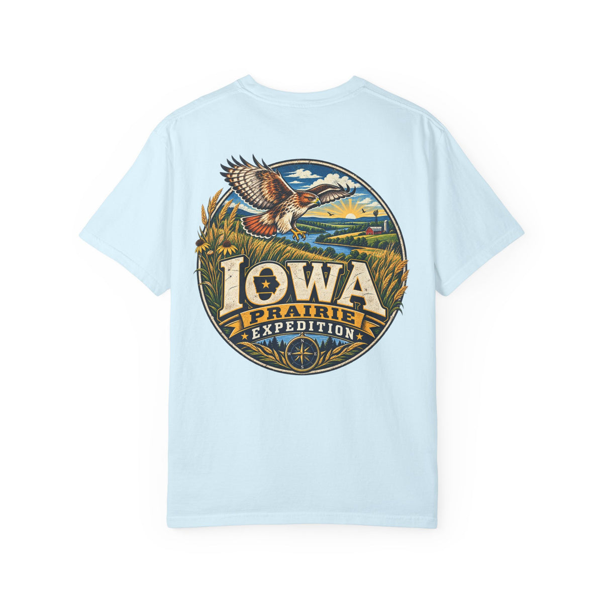 Iowa Prairie Expedition Unisex Comfort Color 1717 Streetwear Graphic Tee