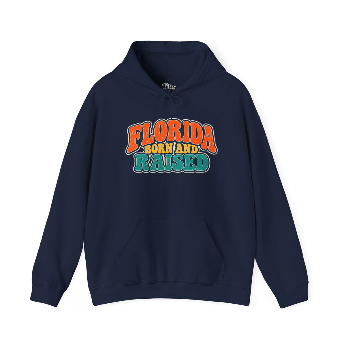 Florida Born and Raised Retro Sunshine State Unisex Hoodie Graphic