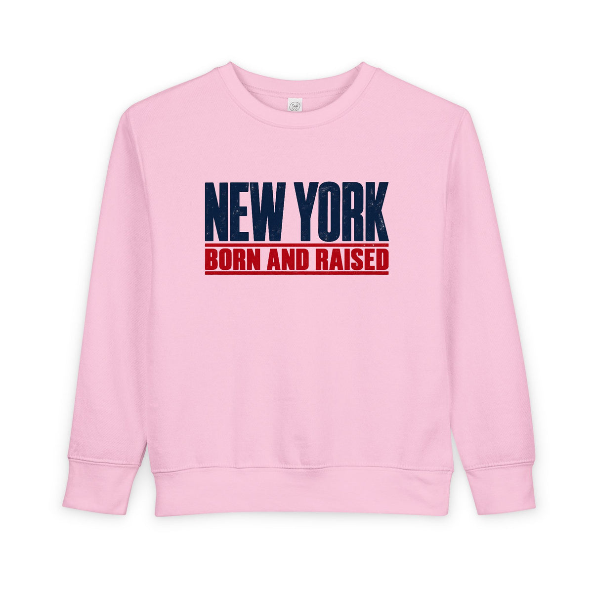 New York Born and Raised Minimal Modern Unisex Toddler Sweatshirt Graphic