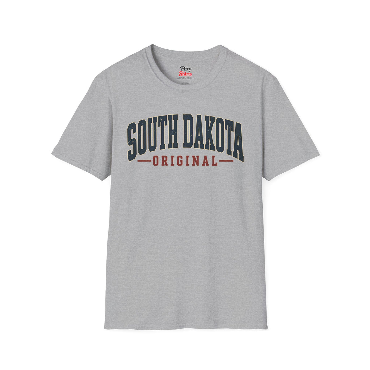 South Dakota Original Unisex Softstyle T Shirt State Name Graphic Tee