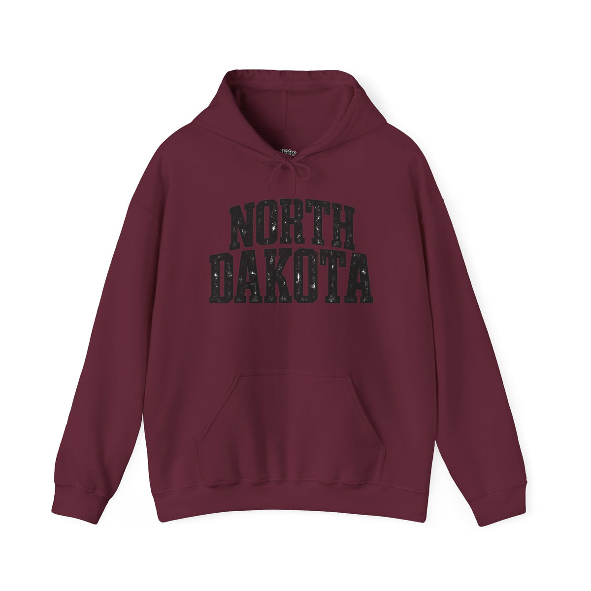 North Dakota Unisex Hoodie State Name Graphic