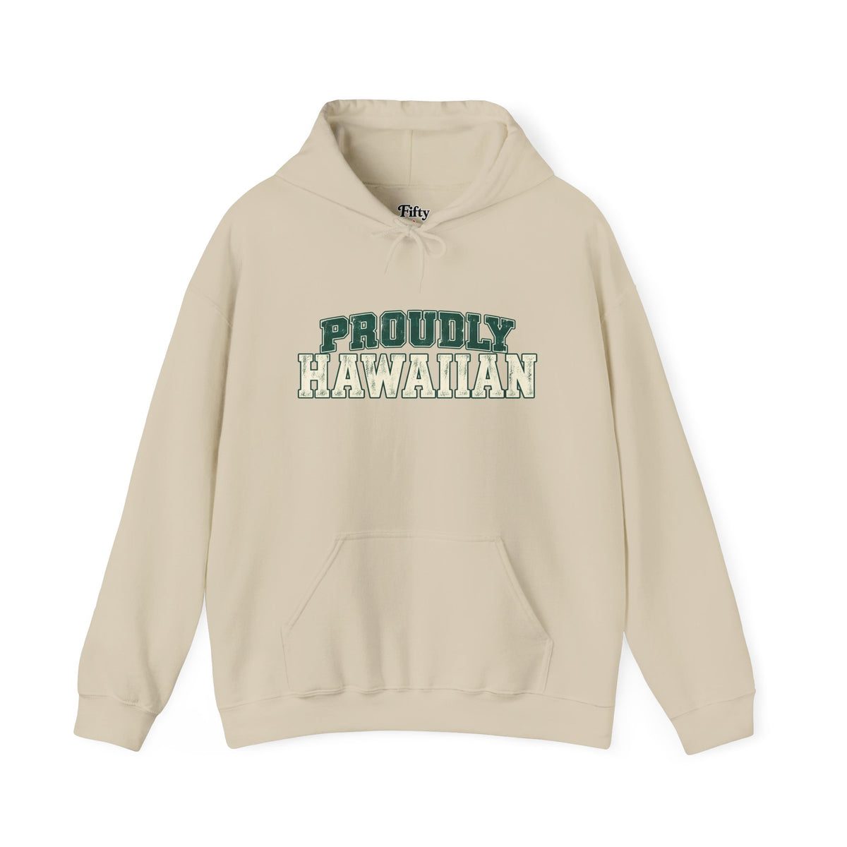Proudly Hawaiian Hawaii Unisex Hoodie State Name Graphic