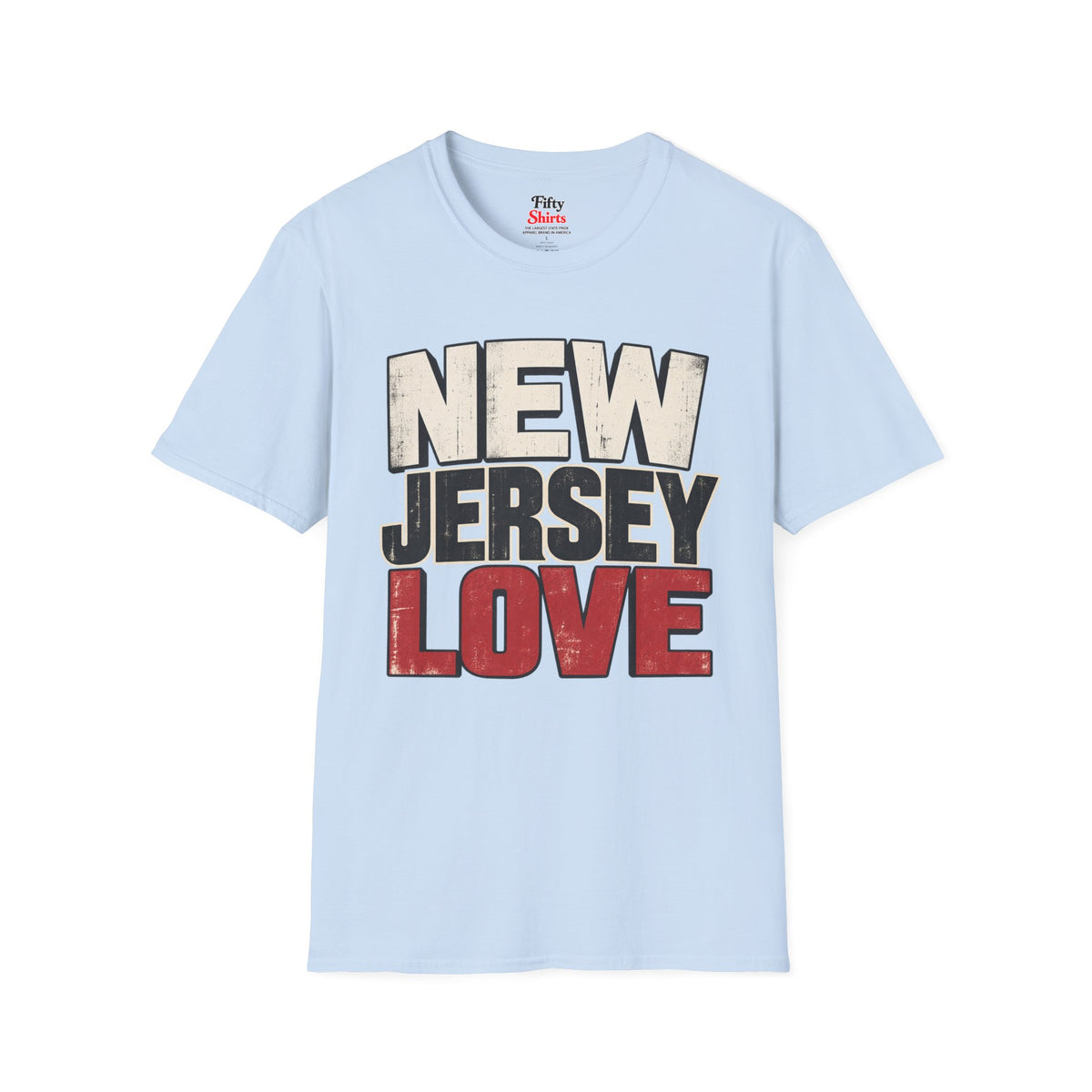 New Jersey Love Unisex Softstyle T Shirt State Name Graphic Tee