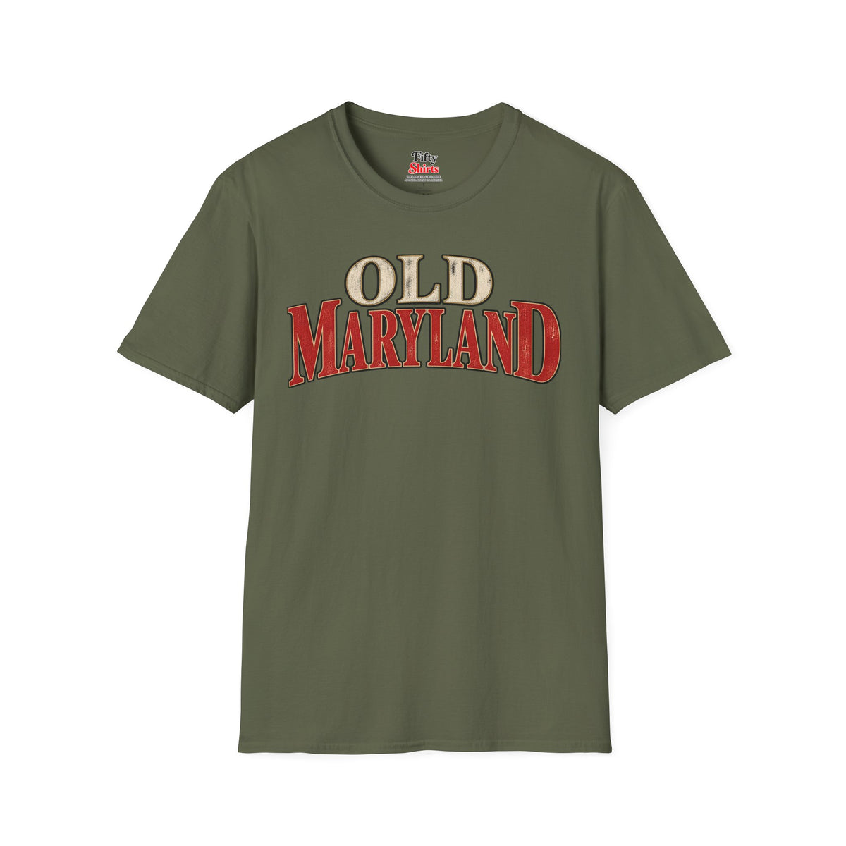 Old Maryland Unisex Softstyle T Shirt State Name Graphic Tee