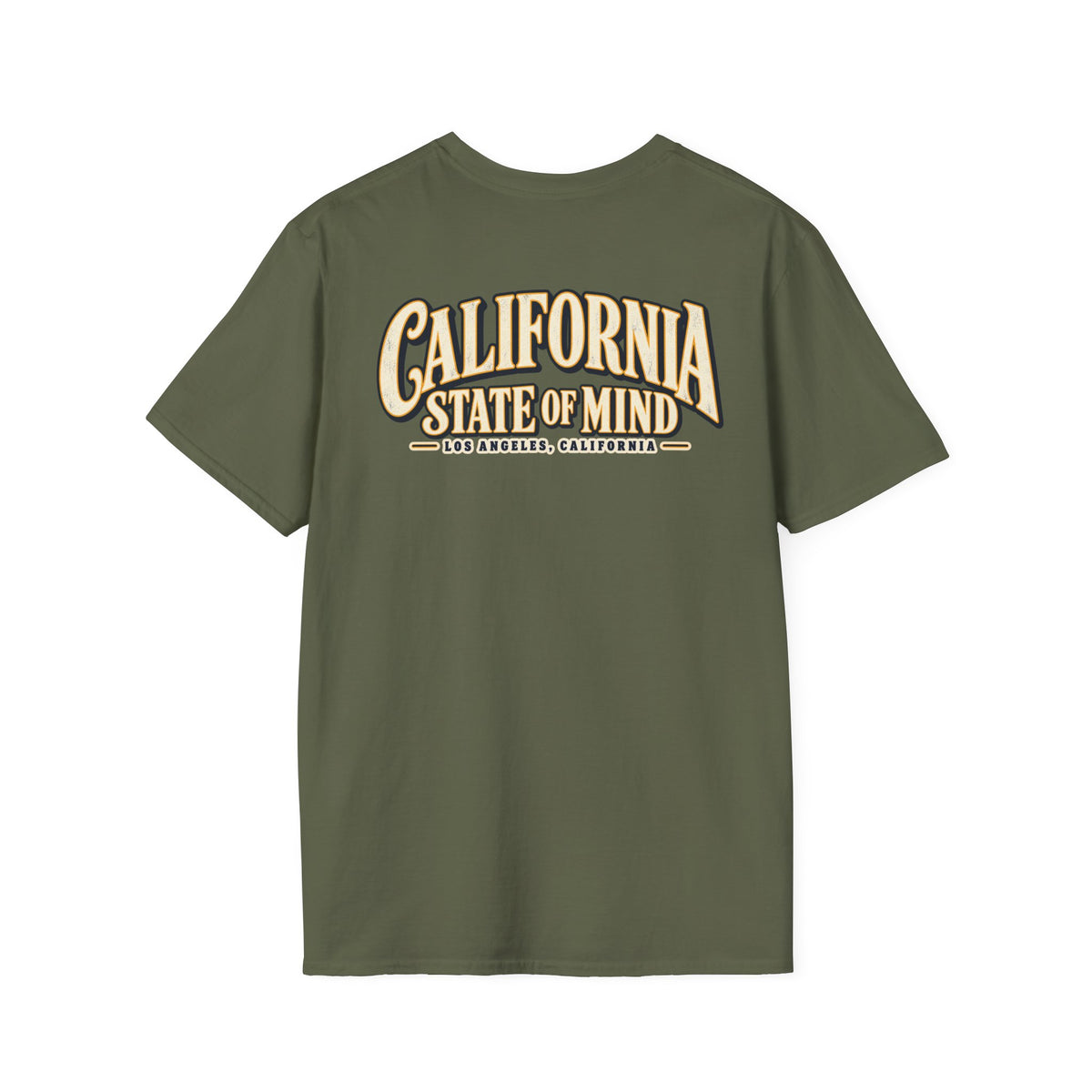 California State of Mind Los Angeles Unisex Softstyle Graphic Tee