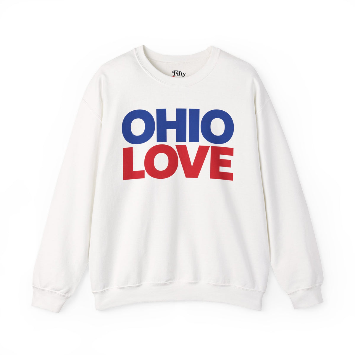 Ohio Love Unisex Crewneck Sweatshirt State Name Graphic