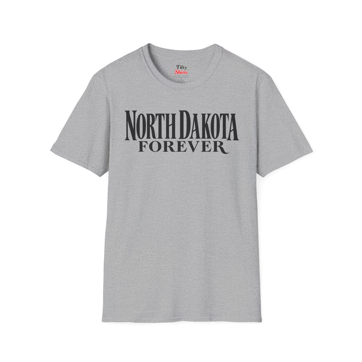 North Dakota Forever Unisex Softstyle T Shirt State Name Graphic Tee
