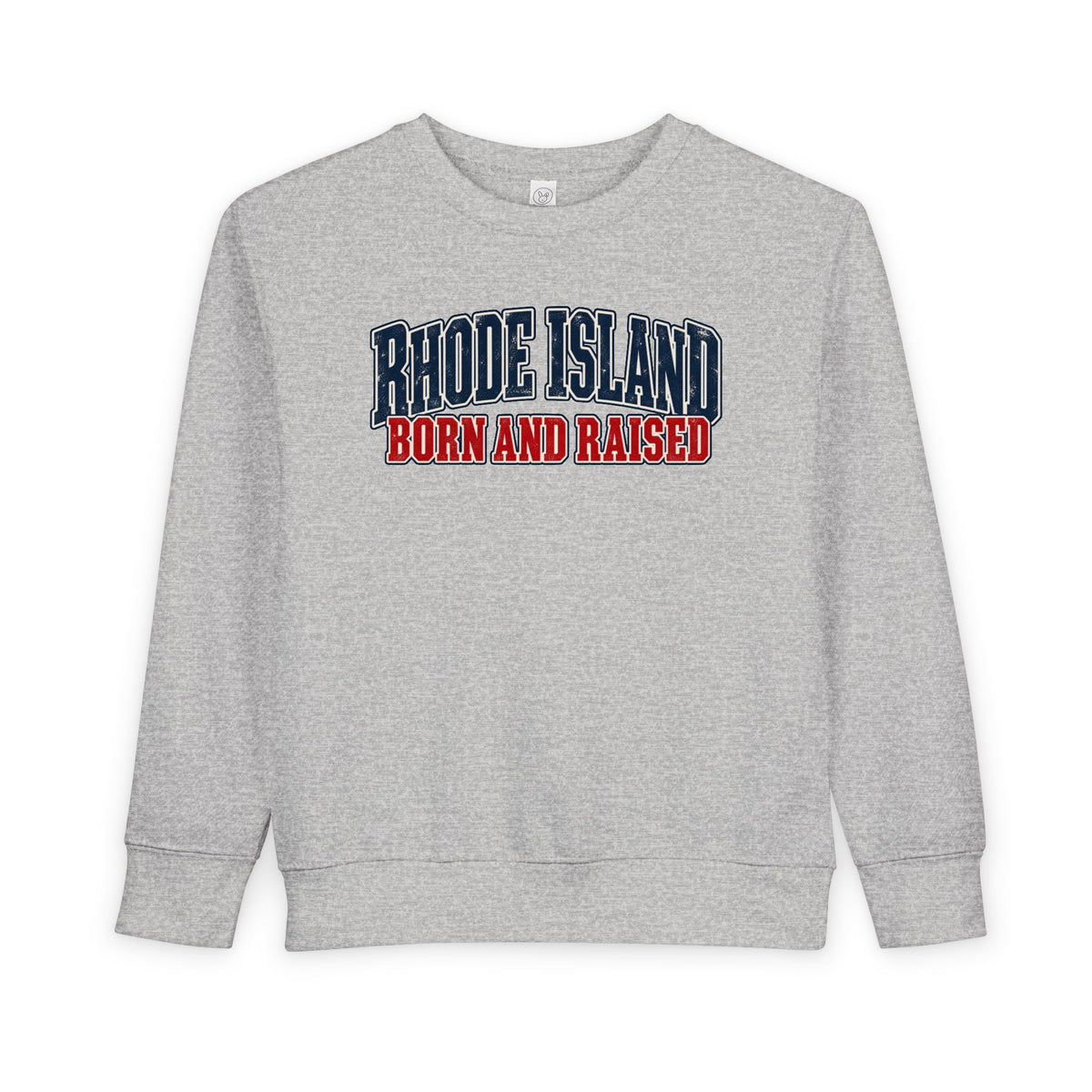 Rhode Island Born and Raised Coastal Heritage Unisex Toddler Sweatshirt